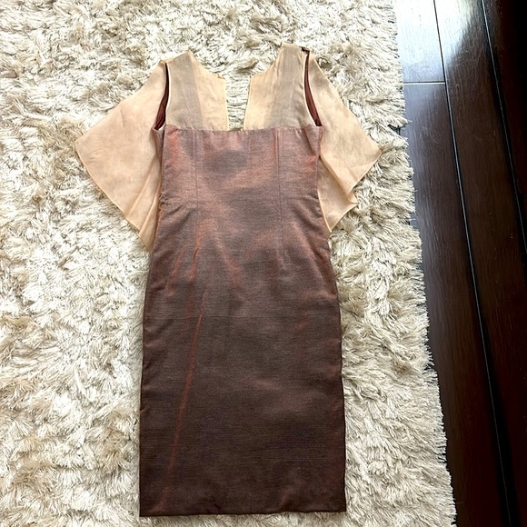 Givenchy Crepe and chiffon ombré gown size 38 - Picture 6 of 7